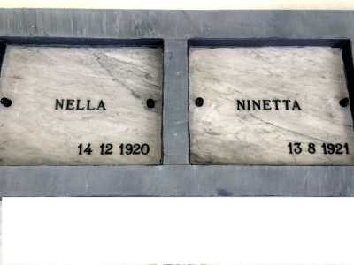 Entrambe morirono infatti molto piccole (Nella a 4 anni nel dicembre 1920, Ninetta a 3 anni nell'agosto 1921), a causa dell�epidemia che uccise decine di milioni di persone in tutto il mondo a cavallo tra gli anni 10 e gli anni 20